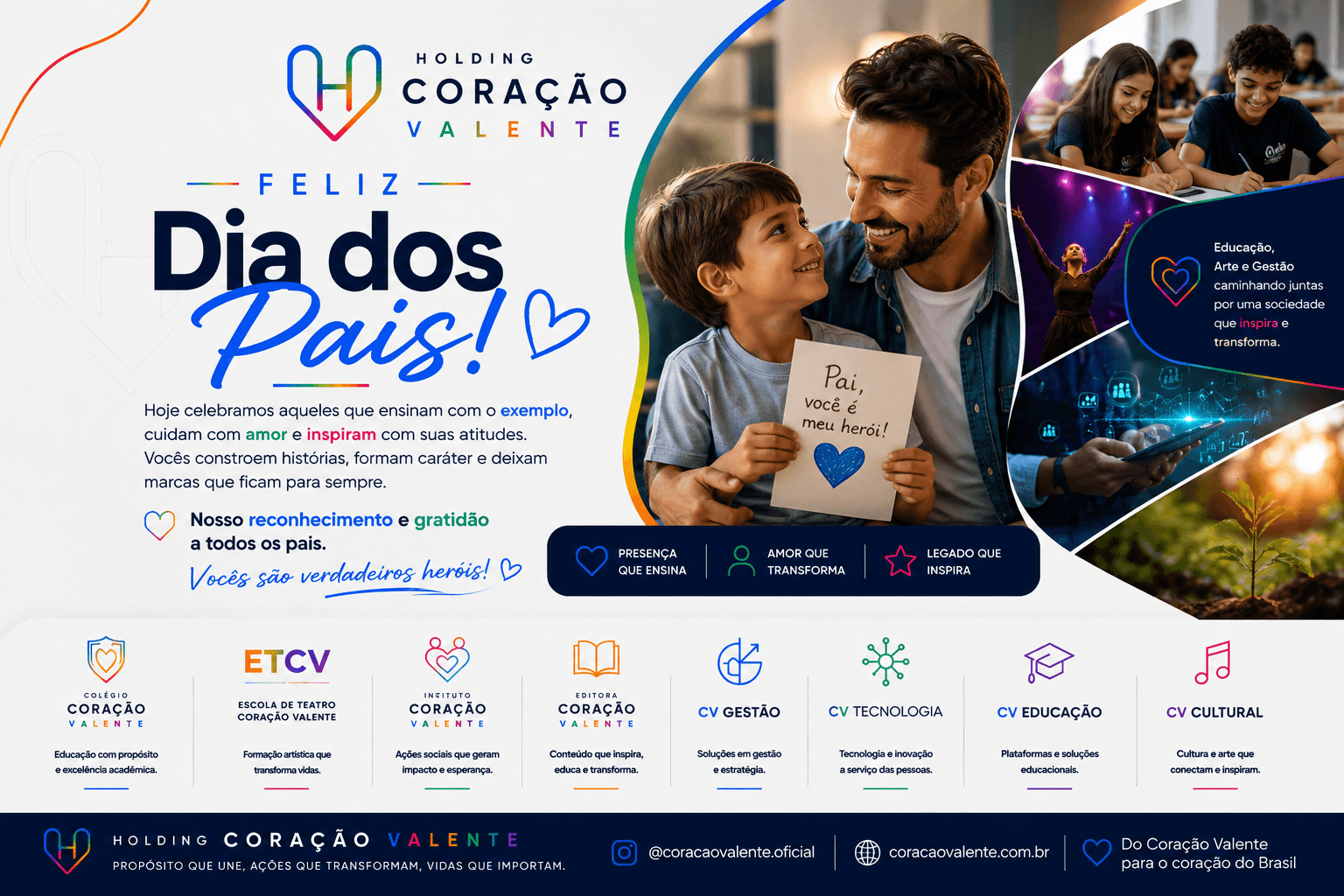 Feliz dia dos pais!