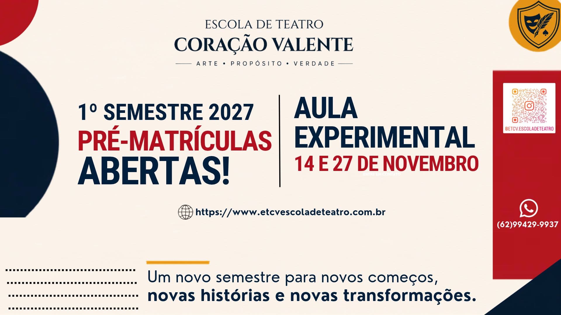 PRÉ MATRICULAS 2027
